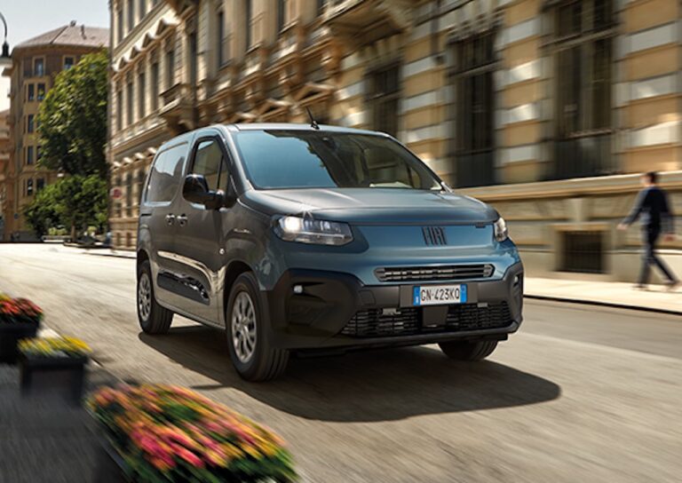 Fiat E-Doblò na ulicach miasta