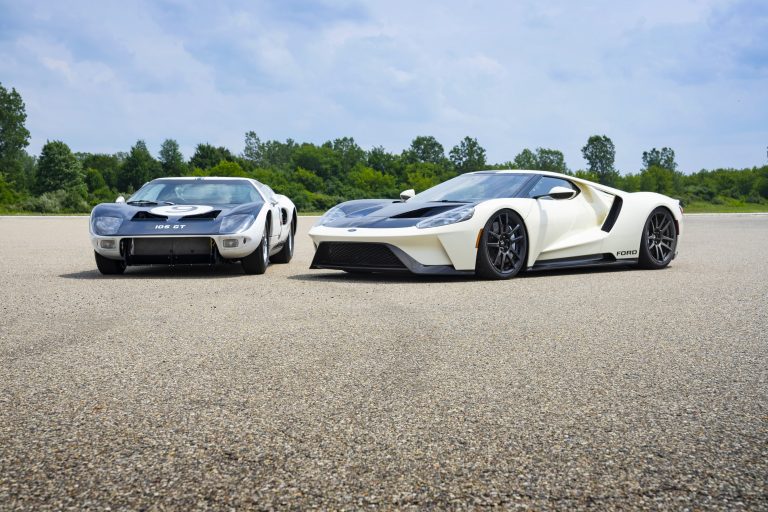 Preproduction 2022 Ford GT Heritage Edition
