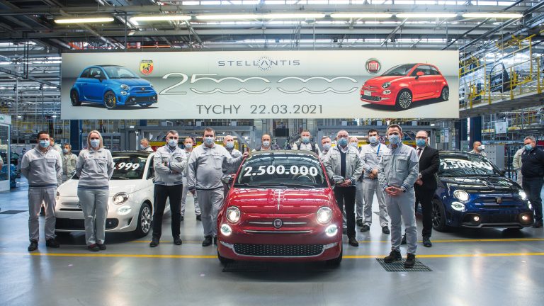 2 500 000 FIAT 500 FCA Poland Tychy 22 03 2021 FCA Poland Tychy