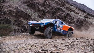 rajdowy pojazd terenowy buggy pustynia kamienista, Astara 01 Concept, Rajd Dakar 2023