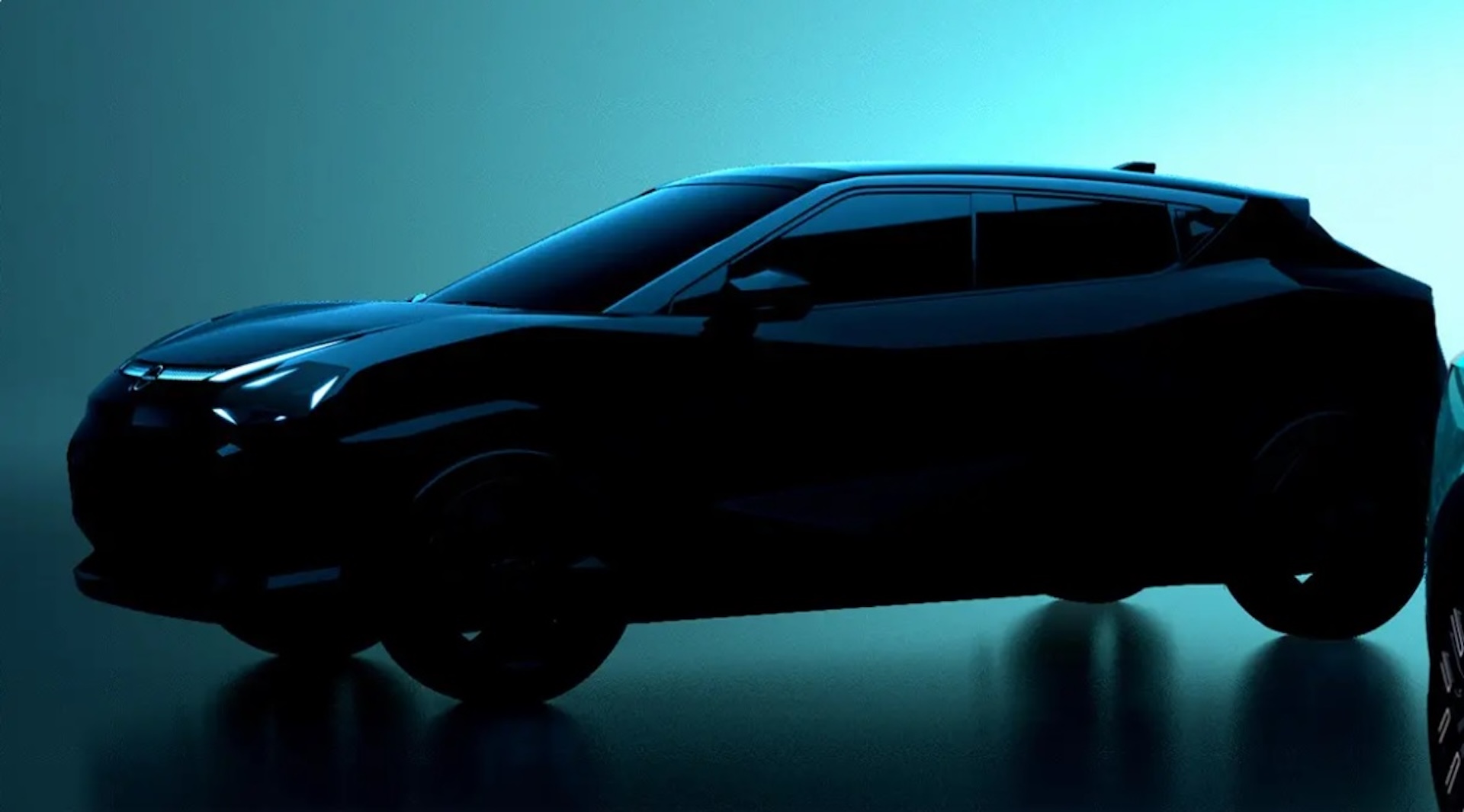 Nissan JUKE EV – sylwetka w cieniu