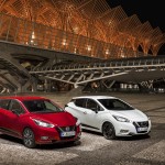 Nowe silniki w Nissanie Micra czerwona Micra Xtronic i biala Micra N Sport Pack shot 2 source