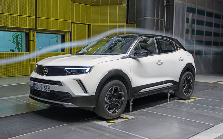 Opel Mokka im Windkanal (Herbst 2020)