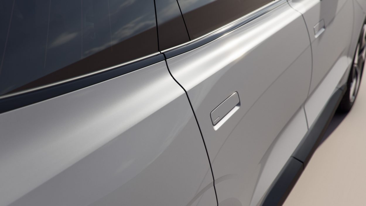 schowane klamki drzwi samochodu Volvo