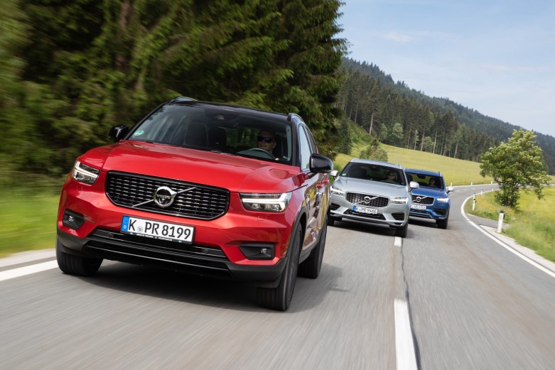 Volvo XC40, Volvo XC60 und Volvo XC90